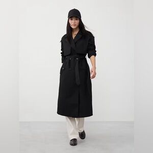 NWT! Banana Republic Black Timeless Trench Coat 💫
